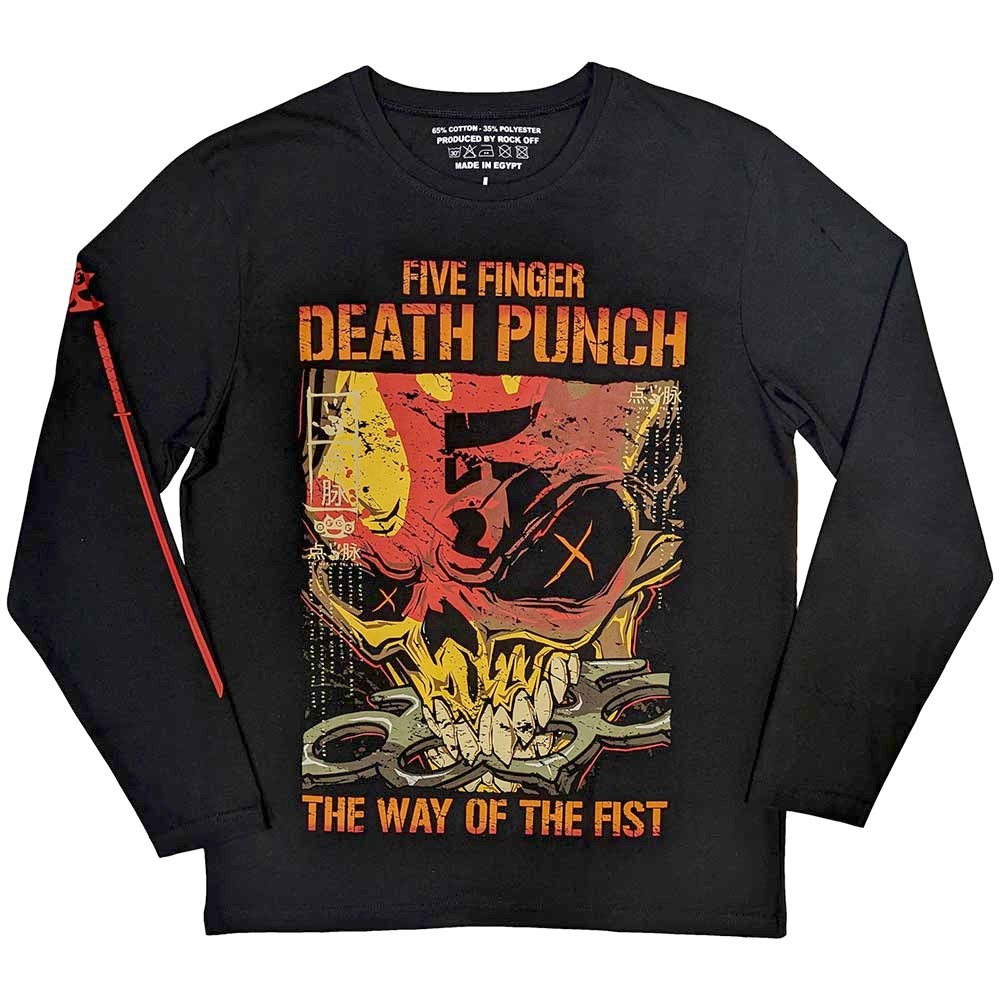 Five Finger Death Punch - The Way Of The Fist Top à manches longues - Noir